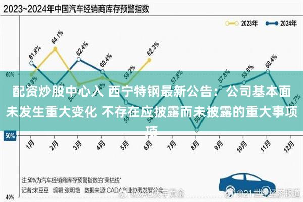 配资炒股中心入 西宁特钢最新公告：公司基本面未发生重大变化 不存在应披露而未披露的重大事项