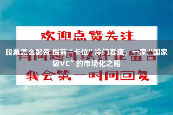 股票怎么配资 提前“卡位”冷门赛道，一家“国家级VC”的市场化之路