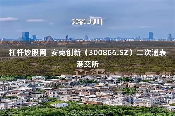 杠杆炒股网 安克创新(300866.SZ)二次递表港交所