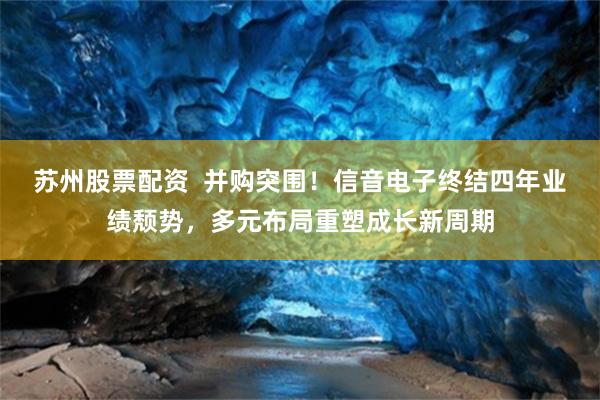 苏州股票配资 并购突围!信音电子终结四年业绩颓势,多元布局重塑成长新周期