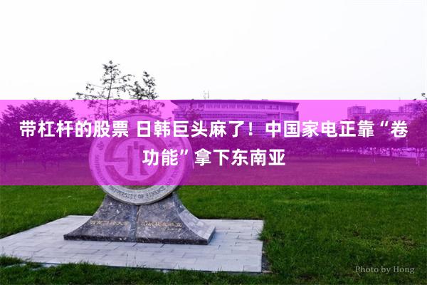 带杠杆的股票 日韩巨头麻了！中国家电正靠“卷功能”拿下东南亚
