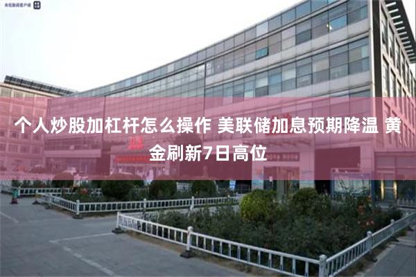 个人炒股加杠杆怎么操作 美联储加息预期降温 黄金刷新7日高位