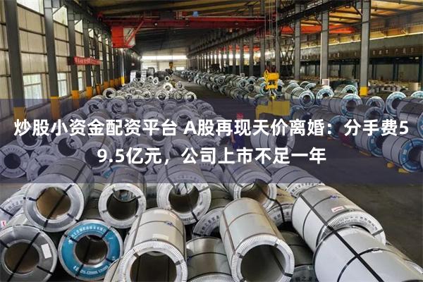 炒股小资金配资平台 A股再现天价离婚：分手费59.5亿元，公司上市不足一年