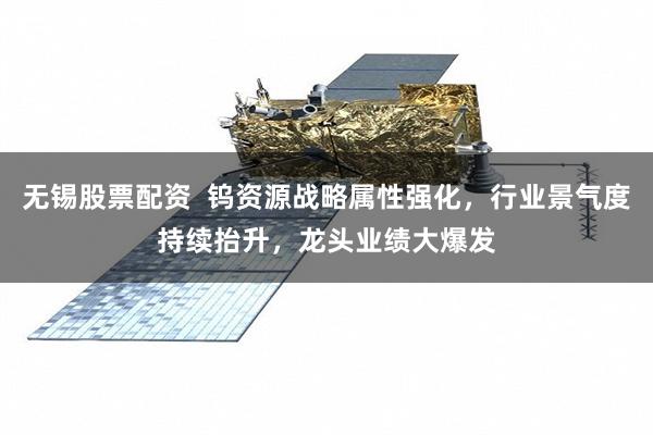 无锡股票配资  钨资源战略属性强化，行业景气度持续抬升，龙头业绩大爆发