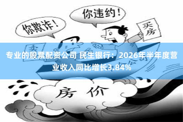 专业的股票配资公司 民生银行：2026年半年度营业收入同比增长3.84%