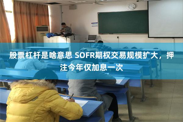 股票杠杆是啥意思 SOFR期权交易规模扩大，押注今年仅加息一次